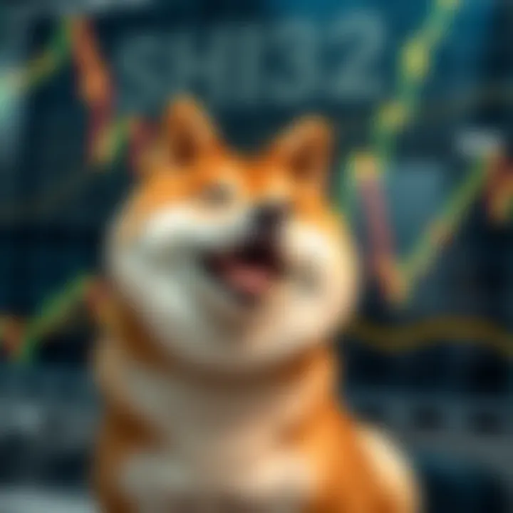Graph depicting Shiba Inu cryptocurrency price trends and fluctuations